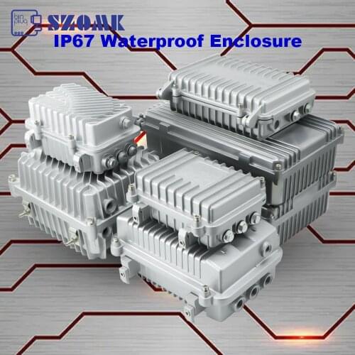 One piece Cast aluminum amplifier housing IP68 waterproof Sealed box housing for electronics SZOMK junction box for outdoor case