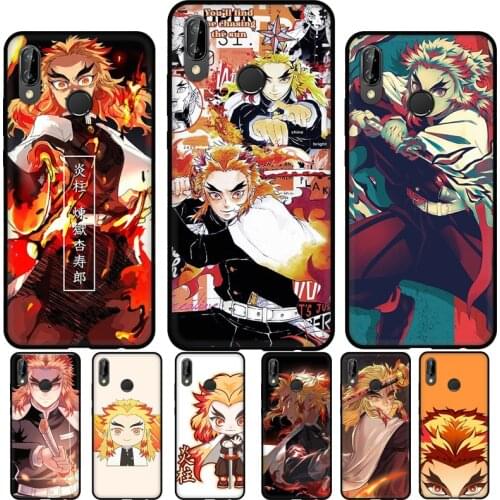 Kyojuro Rengoku Kimetsu no Yaiba Soft Phone Case For Huawei P20 P30 P40 Lite Mate 10 20 Pro P Smart 2019 2021 Back Cover