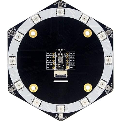 Microphone Array Module Sound Source Localization Beamforming AI Voice Recognition K210 Development Board Accessories