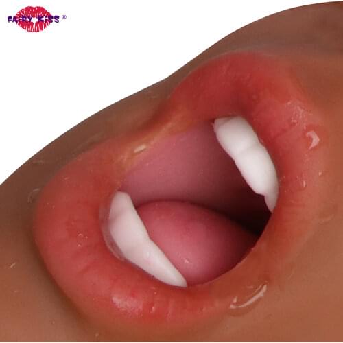 Male Sex Toy Real Vagina Masturbation Pussy Mouth Blowjob Masturbator Device Adult Endurance Exercise Oral Sex Products For Man