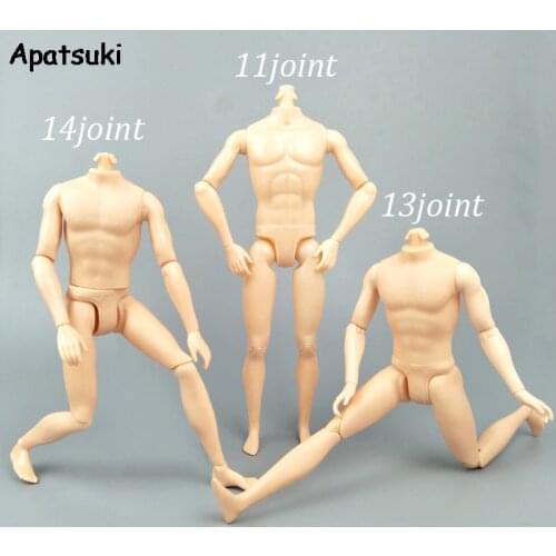 26cm Moveable Jointed Doll Body For Boy Doll Ken 1/6 Male MAN Naked Body Prince Ken 11.5" Nude Doll Body DIY Learning Toys