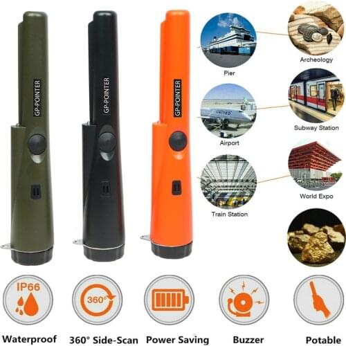 Professional Handheld Metal Detector Positioning Rod Detector Pin Pointer Gold Detector Waterproof Head Pinpointer for Coin Gold
