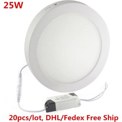 25W Surface Mounted LED Ceiling Light Round LED Panel Ceiling Lamp AC85-265V Indoor Lighting Lamp for Home Decor