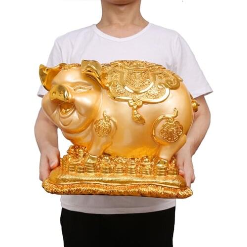 Creative Gold Locket Accessories Decorating The Modern Craftsmanship House In Resin Gifts Living Room Piggy Bank Money Box