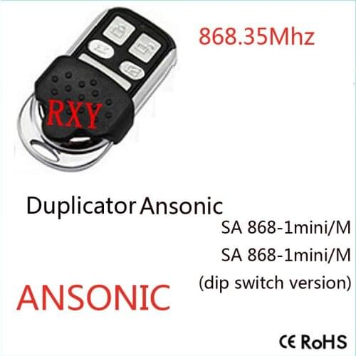 Ansonic SA868-1mini/M SA864-2mini/M Remote Control Duplicator 868,3 MHz garage door Ansonic remote control 433mhz