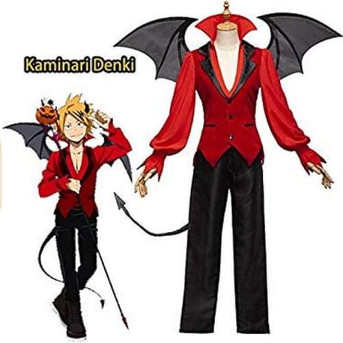 High Quality Full set My Hero Academia Kaminari Denki Cosplay Boku No Hero Academia Halloween Costume