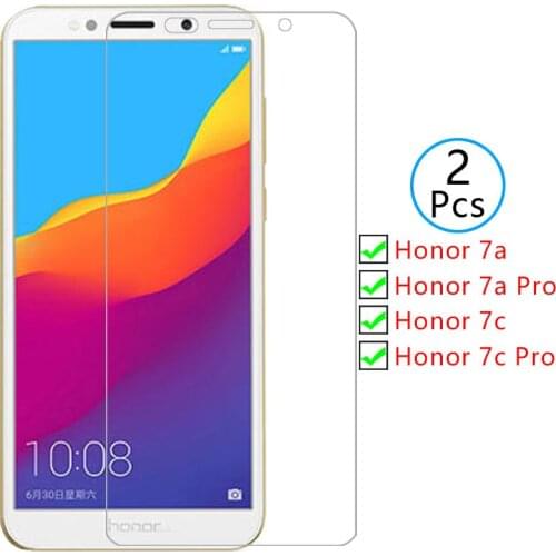 Protective tempered glass for huawei honor 7a 7c pro screen protector on honer 7 a c a7 c7 7apro 7cpro honor7a honor7c film 5.7