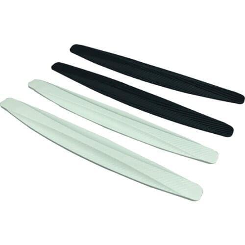 2pcs Car Bumper Protector Corner Guard Anti-Scratch Strips Soft 3M Tape Sticker Body Protector Car Moldings Styling Chin Valence