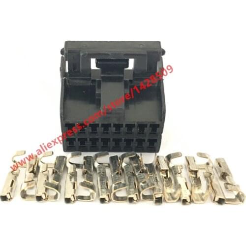 20 Sets 16 Pin Automotive Electrical Connector Amp Tyco Te 174046-2 For Benz