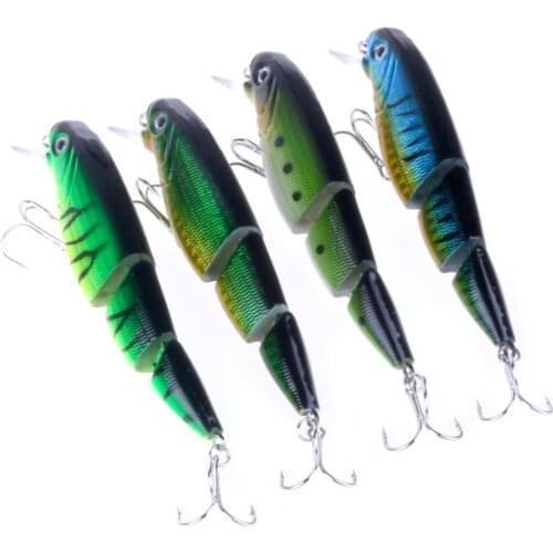8pcs Jointed lures Fishing lures Minnow plastic isca artificial hard bait jerk fish tackle wobbler 15.5g 10.5cm