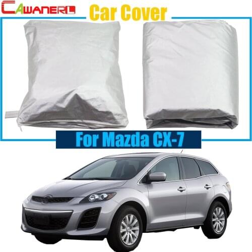 Cawanerl Car Cover Rain Sun Snow Resistant Protection UV Anti Cover Dustproof For Mazda CX-7 CX7