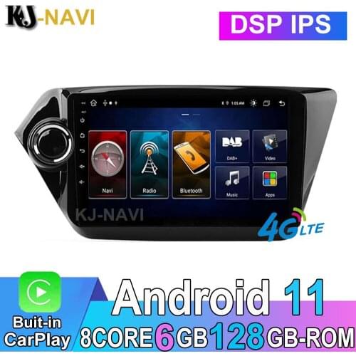9” IPS Android 11.0 For Kia RIO 3 4 2011 - 2019 Car Radio Player Multimedia Video GPS Navigation Octa-Core DSP