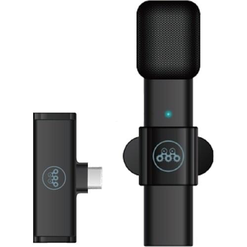 F1 Wireless Lavalier Microphone Dedicated Outdoor Shooting Recording BT Microghone with USB Cable Storage Bag