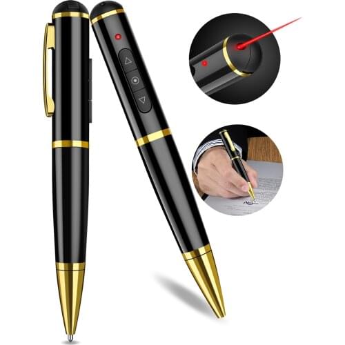 2 in 1 Wireless Presenter with Ballpoint For PowerPoint Presentation Clicker 2.4GHz Remote Control With Laser Pointer Presenter