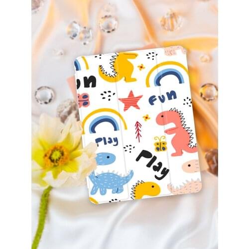 For ipad Little Dinosaur Series For iPad 10.9 inch Air 4 2020 5th 6th 10.2 inch 8th Generation 12.9 inch Pro 2018 Mini 4 5 Cover