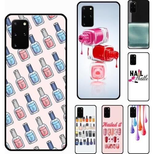 Nail Polish Bottles Collection Case For Samsung Galaxy Note 20 Ultra S20 FE S8 S9 S10 Plus Note 10 Plus S21 Ultra Cover