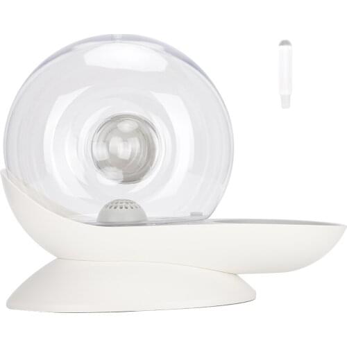 Pet Bubble Snail Water Dispenser AutomaticWater Drinking Bowl Feeder For Dog Cat Can Effectively Filter Out Impurities(Grey )