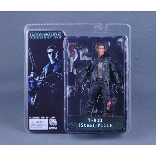 Movie & TV NECA The Terminator T800 Action Figure Toy Cyberdyne Showdown Model Collection Doll For Boys Gift