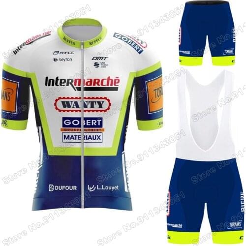 Wanty Team 2021 Cycling Jersey Set Mens cycling clothing Road bike Shirt Suit bicycle Shorts MTB Maillot Culotte