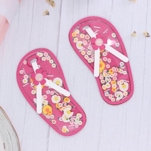 KSCRAFT Cute Summer Flip Flops Shaker Metal Cutting Dies Stencils for DIY Scrapbooking Decorative Embossing DIY Paper Card