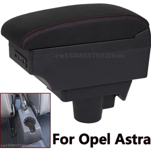 For Opel Astra Armrest Box Opel Astra H Car Armrest 2011 interior refitting accessories Storage box USB Easy to install