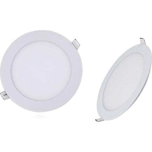 LED Panel Dimmable 3W 6W 9W 15w 18w 12w Recessed Downlights Round Spot Down Lamps 110V 220V Spot Indoor Ceiling Home Lighting