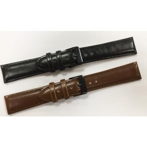 Watches Bands Genuine Leather 20mm Watches Straps Black Buckle