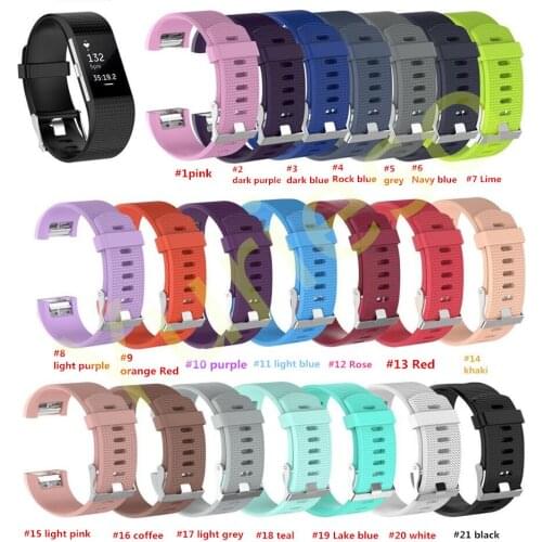 100pcs Silicone strap for fitbit charge2 band Fitness Smart bracelet watches Replacement Sport Strap Bands for Fitbit Charge 2