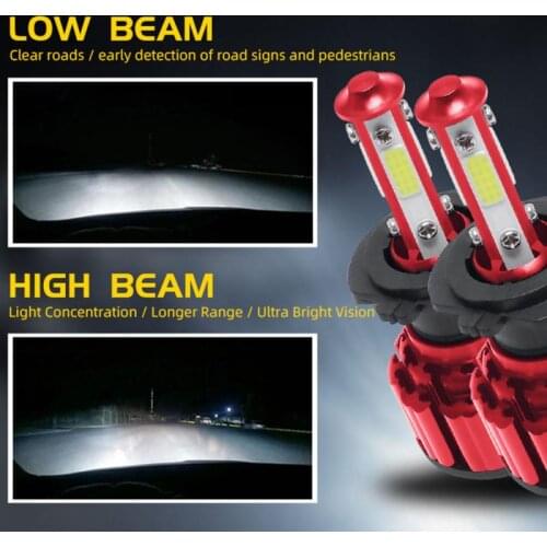 Car Led Headlights H4 H7 H13 H8 H9 H11 8000LM 6500K 52W Car LED Lights Car Headlight Bulbs 9004 9005 9006 9007 LED 16