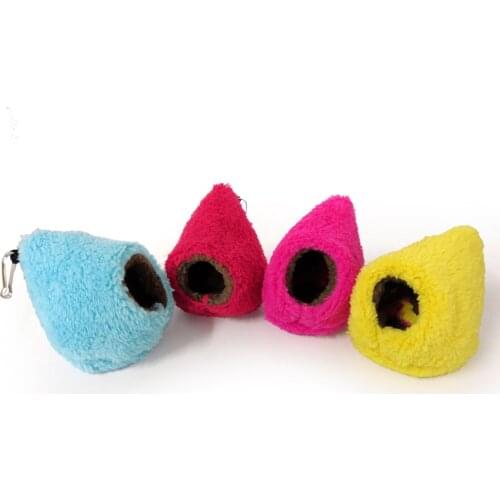 Warm Cotton Conch Shape Small Pet 10*10cm Baby Squirrel Parrot Sugar Glider Hanging Cage Hamster Cage Bed House Hedgehog Nest