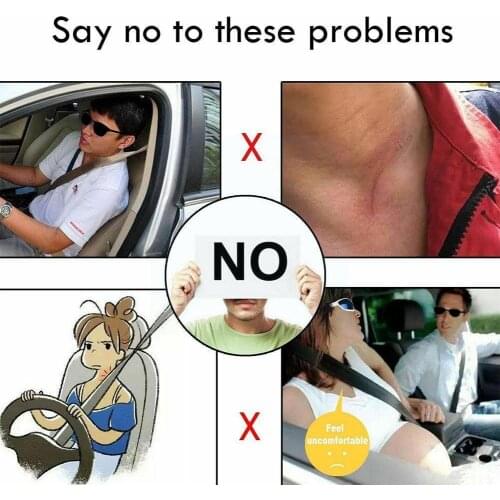 Cozy Car Seat Belt Safety Cushion Cover Neck Strap 6 Automobile Pillow Shoulder Accessories Plush Color S6C8