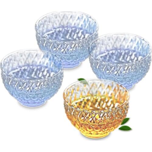 Lots 50ml Heat Resistant Japanese-style Gongfu Crystal Glass Tea Cups