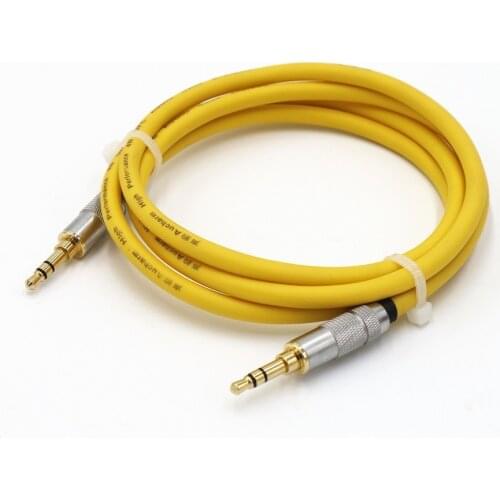 AUX Cable Jack 3.5mm 4N OFC silver plated audio Cable for 3.5mm Jack DAC Headphones amplifier Speaker Data line