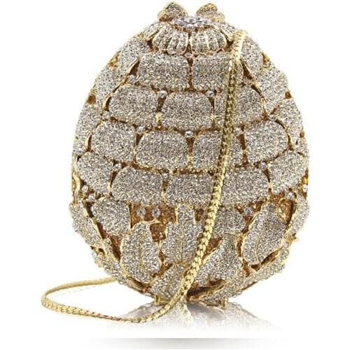 XIYUAN BRAND Pineapple Women evening party bag diamonds elegant crystal clutch luxury bridal wedding party wallet purse handbag