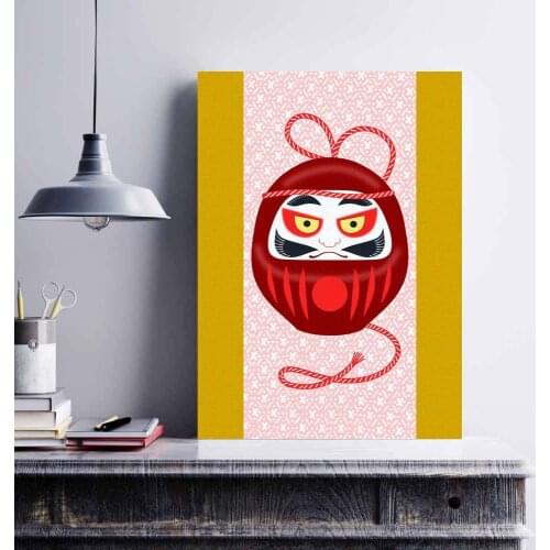 Japan Japanese Style Art Daruma Hebi Kistune Kokeshi Maneki Poster