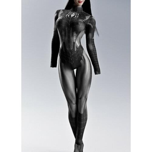 1/6th Female Soldier Stretch Print One-piece Bodysuit Model for 12" Tbleague