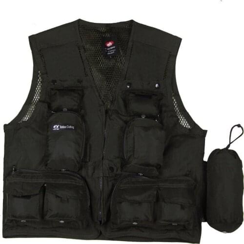 Multi-pocket Fast Dry Fishing Waistcoat Men Outdoor Climbing Sport Travel Detachable Mesh Breathable Camouflage Photography Vest
