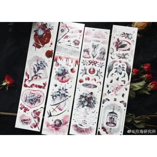 1 Loop 6cm X 98cm Vintage Dark Magic Pet Tape Moon Sea