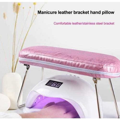 1 Pc Leather Nail Art Hand Waterproof Pillow Wrist Support Hand Holder Cushion Pad Table Manicure Pedicure Tool For Nail Lamp