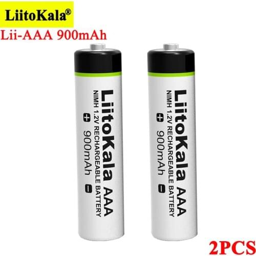 2-10pcs LiitoKala Original AAA 900mAh NiMH Battery 1.2V Rechargeable Battery for Flashlight, Toys,remote control