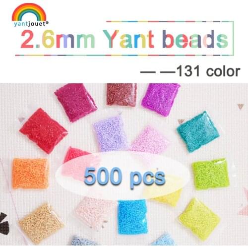 2.6mm YANTJOUET 500pcs/bag 230color beads for kids hama beads diy Puzzles high quality Handmade gift