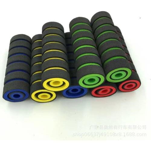 2Pc/1pair Bike Racing Bicycle Motorcycle Handle Bar Foam Sponge Grip Cover Non-slip Soft Handlebar Bike Bar wholesale