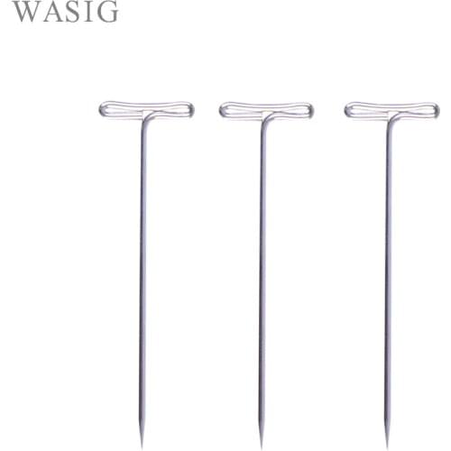 24 pcs T pins for wig on foam head style t pin needle brazilian Indian mannequin head type sewing hair salon styling tools