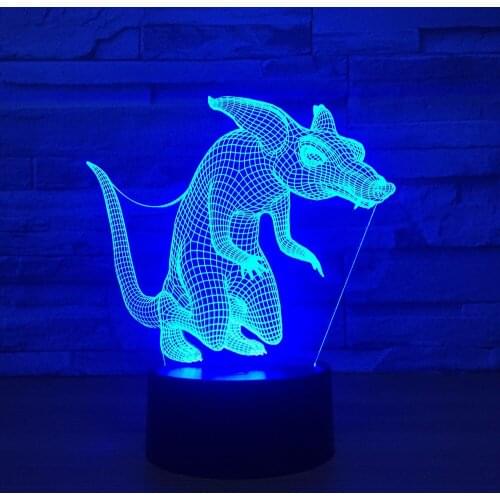 Fox Shape 3D Table Lamp Animal 3D Night Light LED USB 7 Colors Sensor Desk Table Lamp As Holiday Gift Smart Home decorations