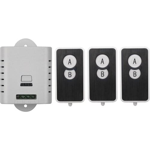 85V 110V 120V 220V 250V 1CH RF Wireless Remote Control Switch System 3 transmitter and 1 receiver universal gate remote control