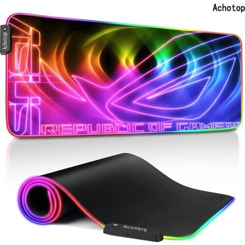 900x400mm RGB Mousepad Mat for Mouse Gamer Gaming Mouse Pad LED Large Computer Keyboard Mouse Mats Desk Mats for PC Deskpad ASUS
