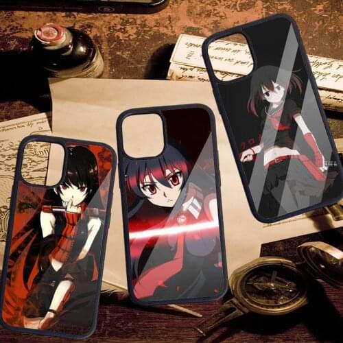 Akame ga KILL! anime girl Phone Case PC for iPhone 11 12 pro XS MAX 8 7 6 6S Plus X 5S SE 2020 XR