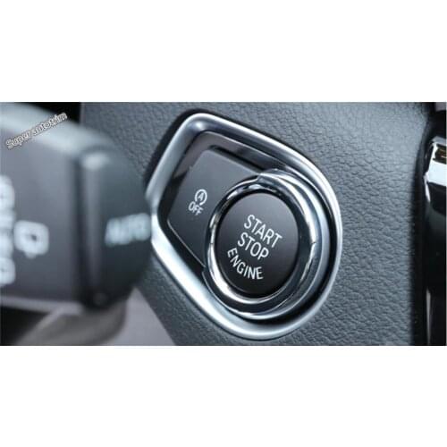 Lapetus Car Start Stop Engine System Key Switch Button Cover Trim Fit For BMW 2 Series Tourer F45 F46 2015 - 2019 218i 220i 228i