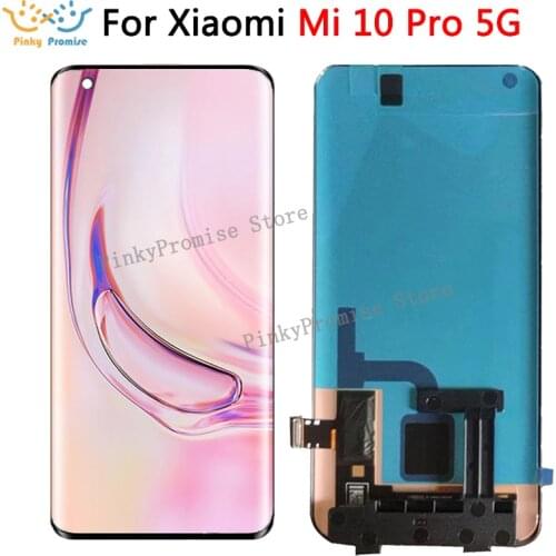 Original For Xiaomi MI 10 Pro 5G Mi10 pro LCD Display Touch Screen Digitizer Assembly Replacement For Xiaomi mi10 Pro Display