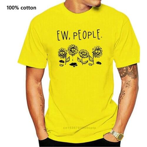 Trendy Creative Graphic 100% Cotton T shirt Top Ew people 4 sunflower the fashion summer mens shirt